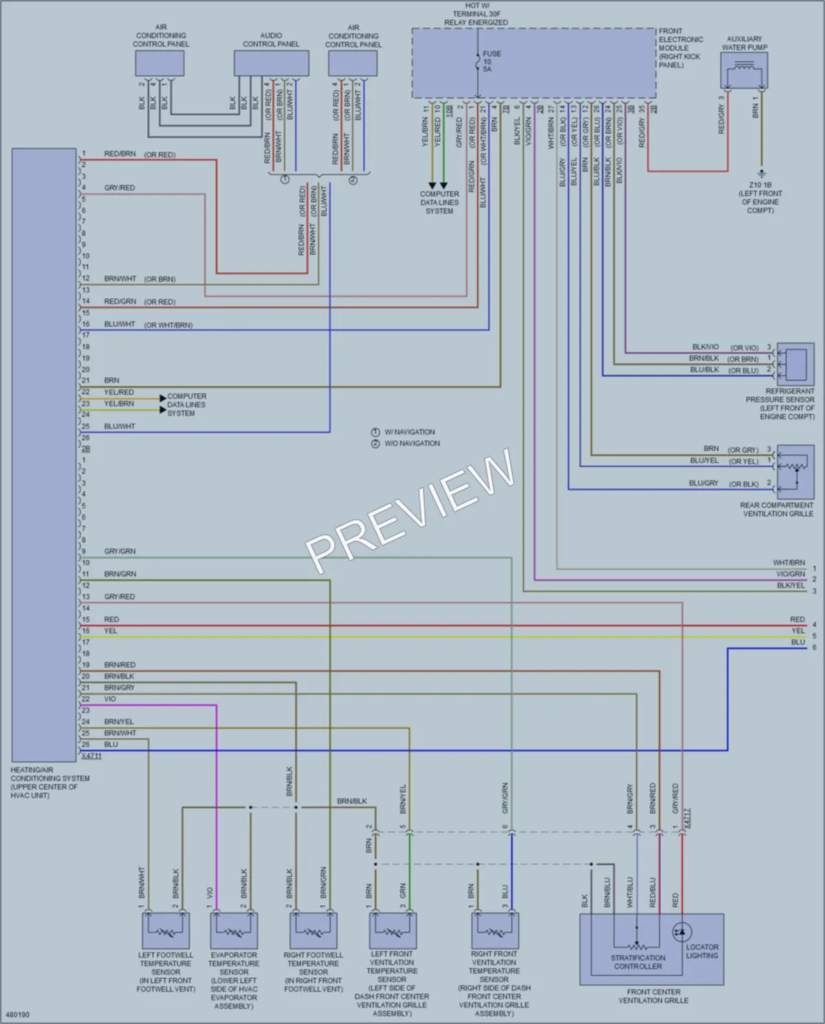 2015 BMW M4 Air Conditioning wiring diagram preview