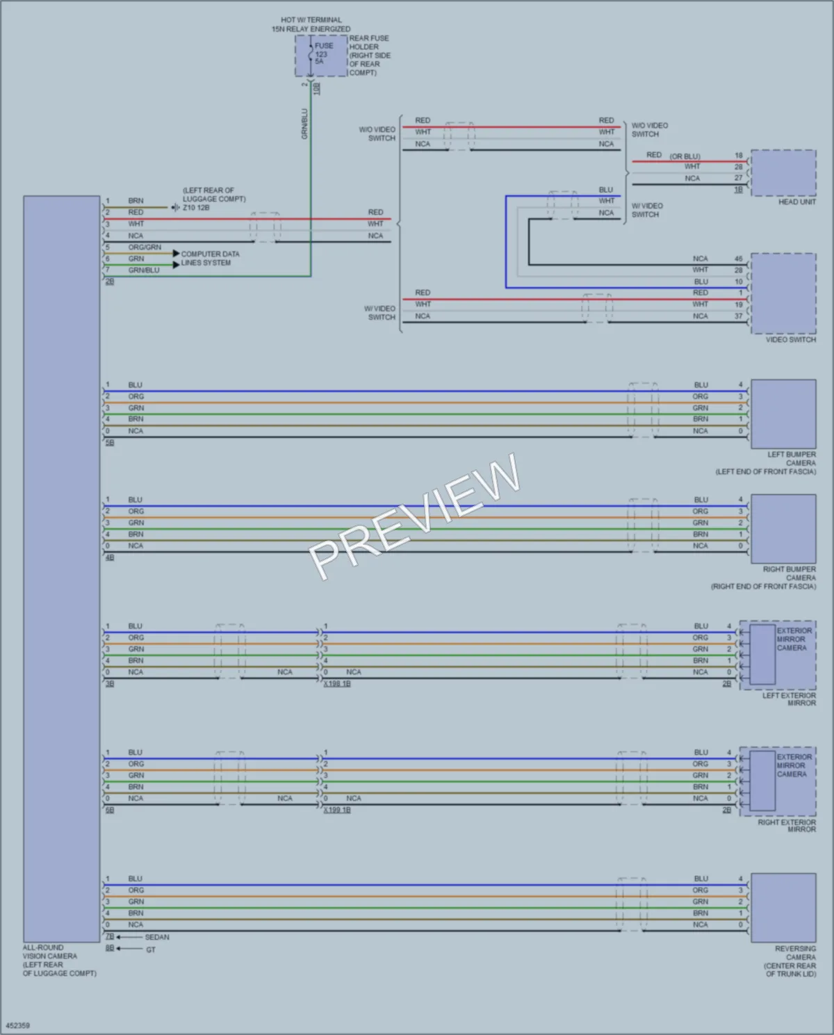 2015 BMW M5 Navigation wiring diagram preview