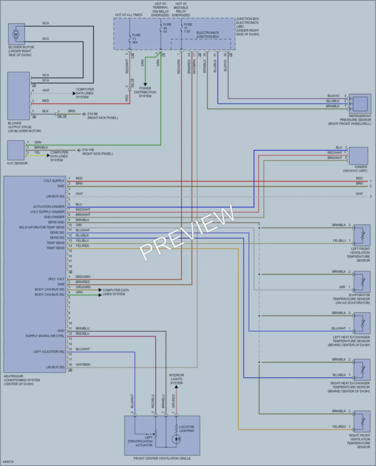 2015 BMW M6GranCoupe Air Conditioning wiring diagram preview