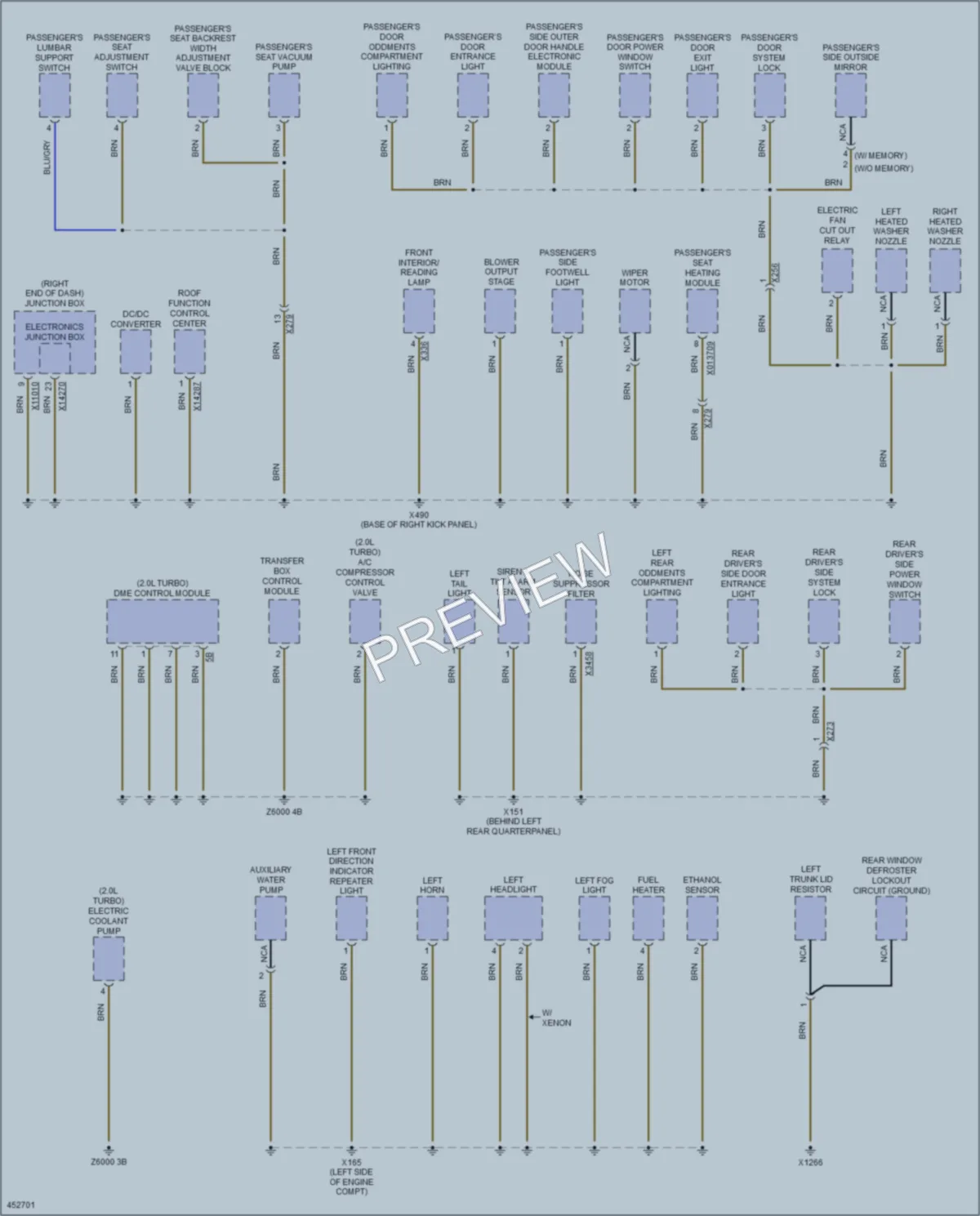 2015 BMW X1 Ground Distribution wiring diagram preview