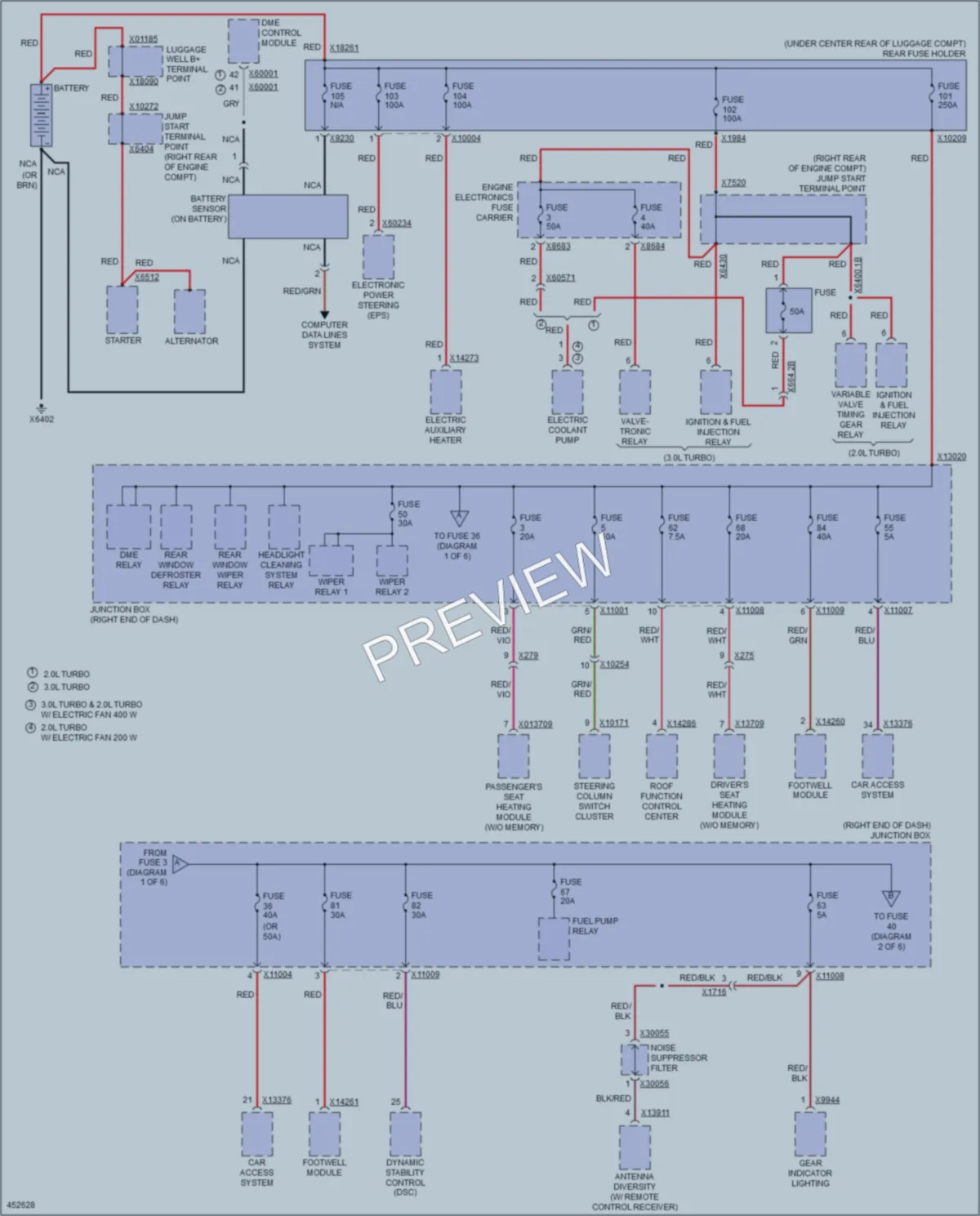 2015 BMW X1 Power Distribution wiring diagram preview