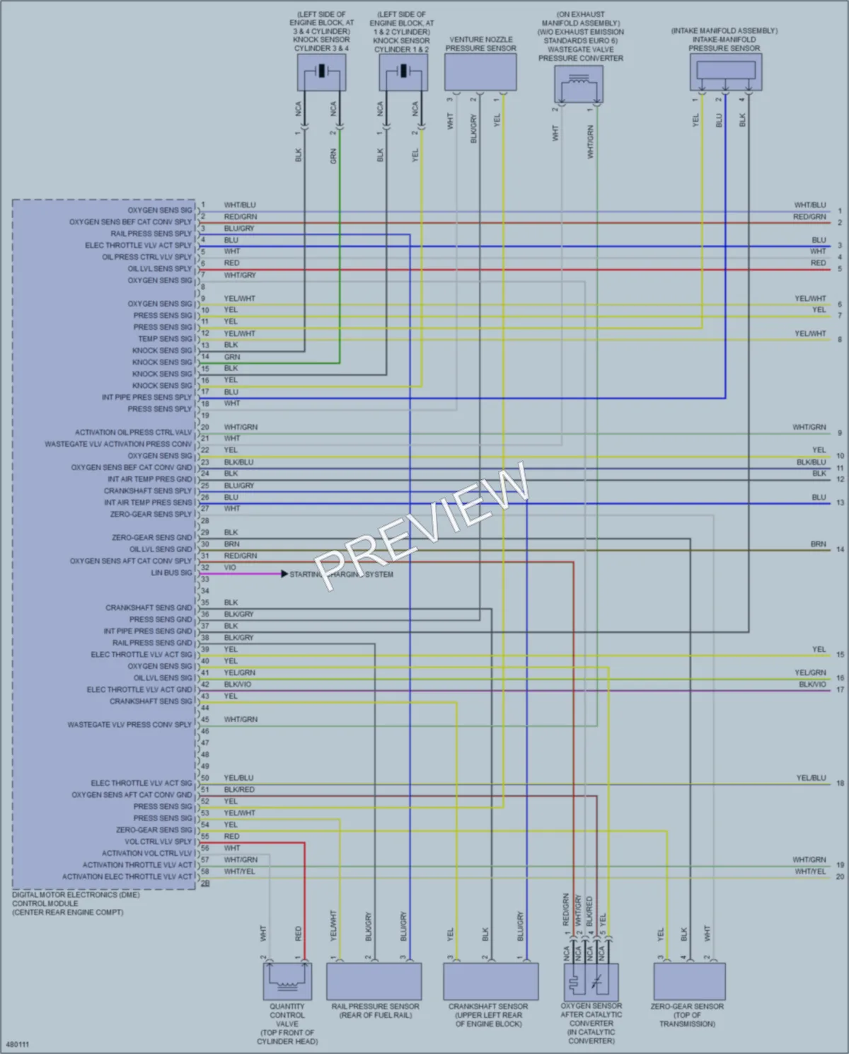 2015 BMW X3 Engine Performance wiring diagram preview