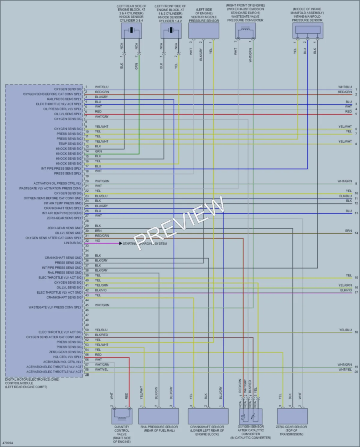 2015 BMW X4 Engine Performance wiring diagram preview