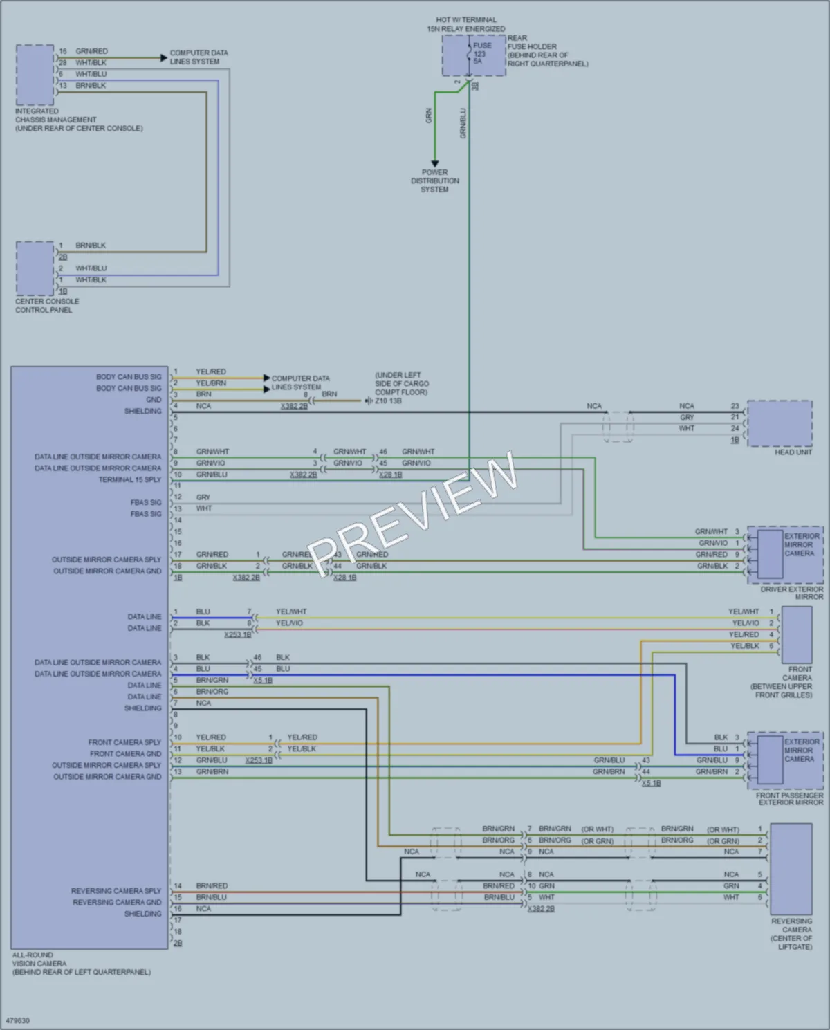 2015 BMW X4 Navigation wiring diagram preview