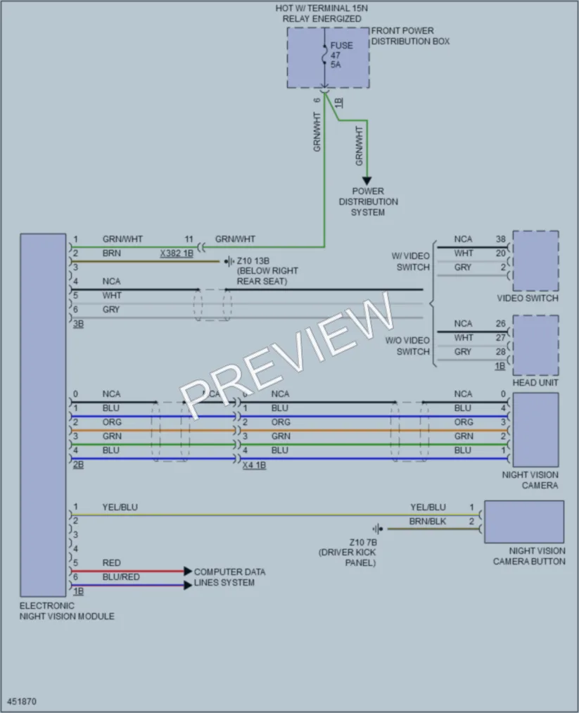 2015 BMW X5 Instrument Cluster wiring diagram preview