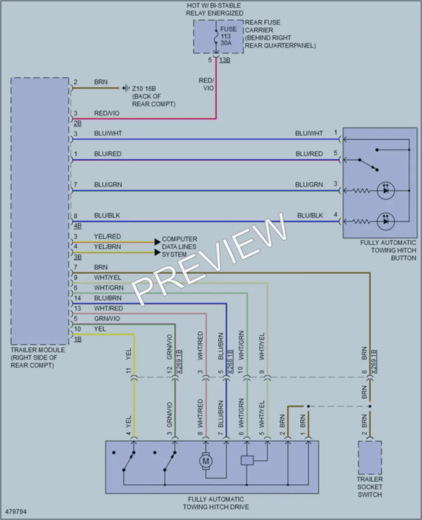 2015 BMW X5M Active Bodyworks wiring diagram preview