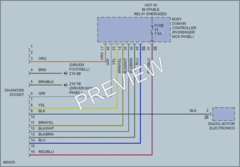 2015 BMW X5M Computer Data Lines wiring diagram preview