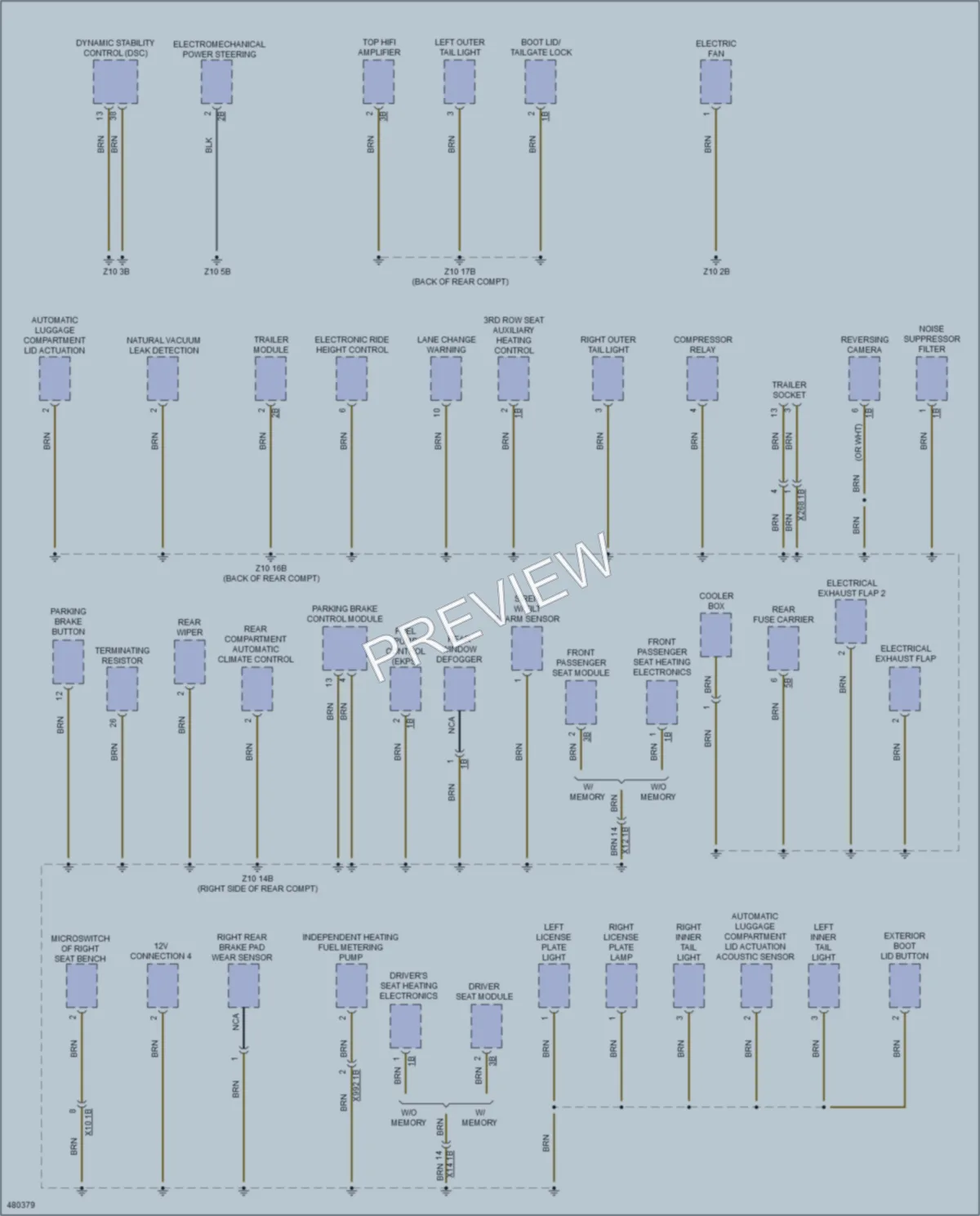 2015 BMW X5M Ground Distribution wiring diagram preview