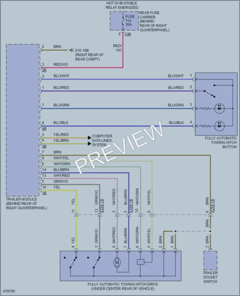 2015 BMW X6M Active Bodyworks wiring diagram preview