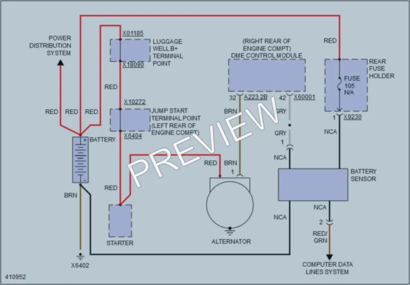 2015 BMW Z4 Starting Charging wiring diagram preview