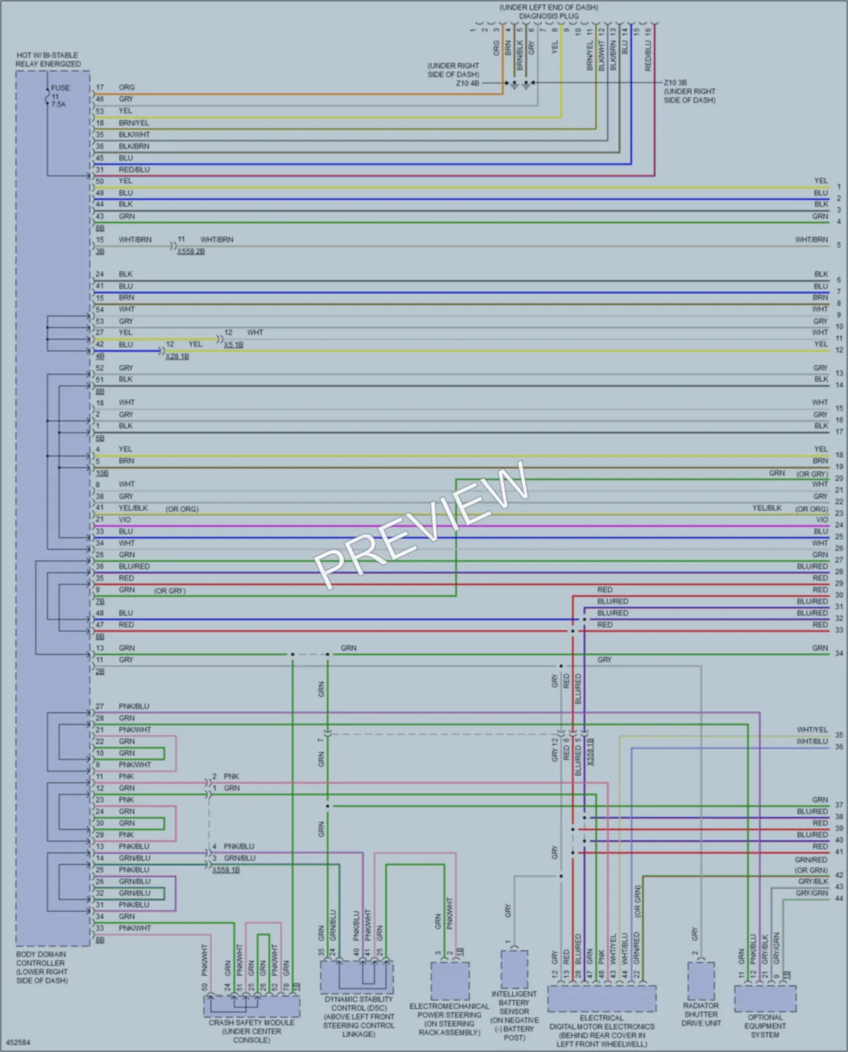 2015 BMW i3 Computer Data Lines wiring diagram preview