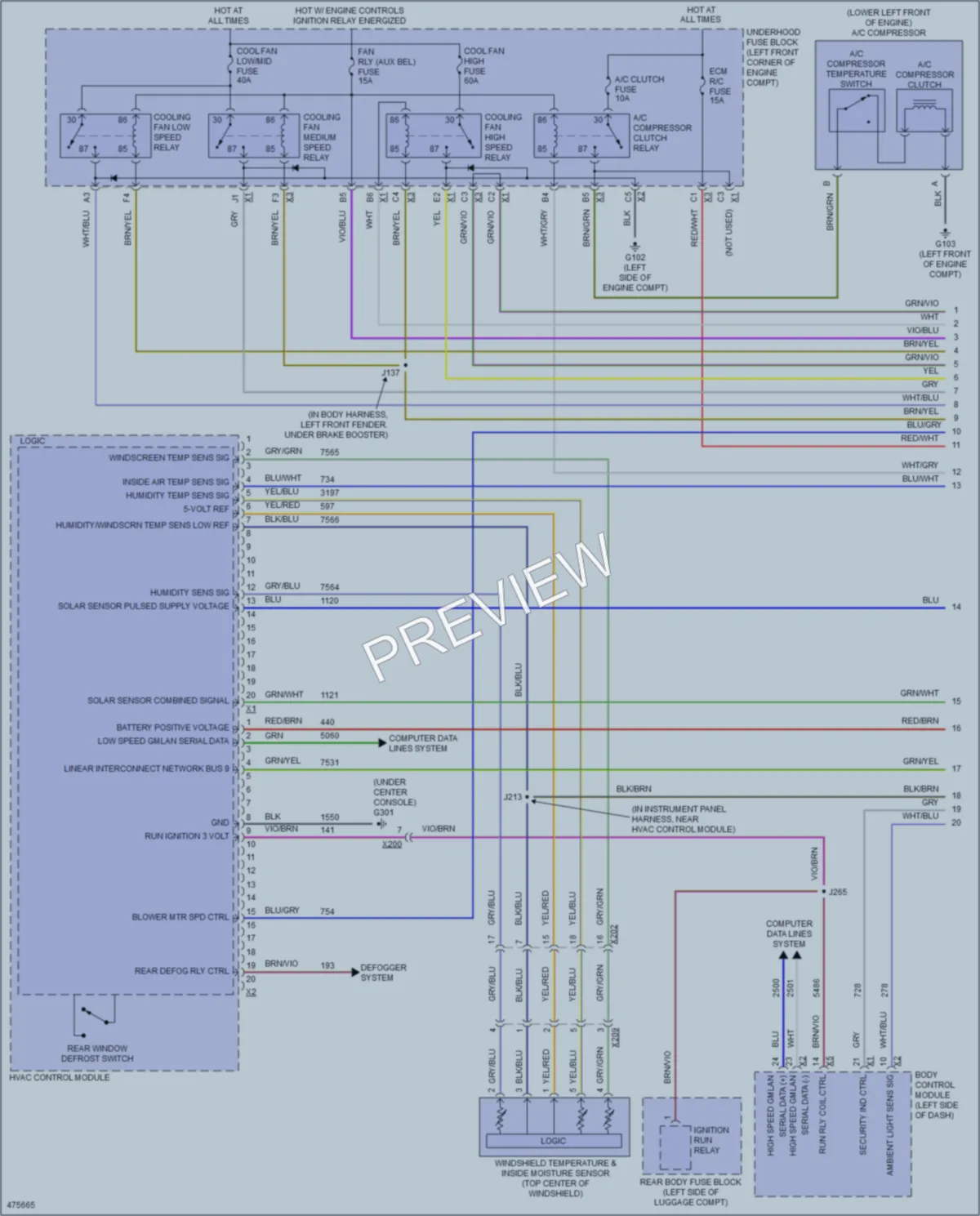 2015 Buick Encore Air Conditioning wiring diagram preview