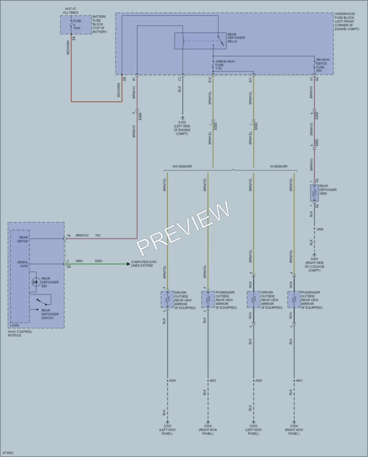 2015 Buick Encore Defoggers wiring diagram preview