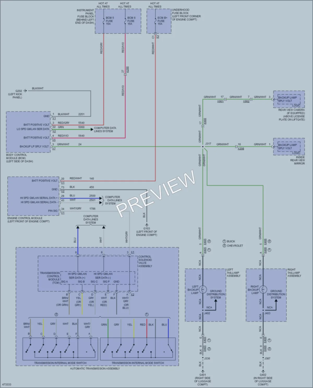 2015 Buick Encore Exterior Lights wiring diagram preview