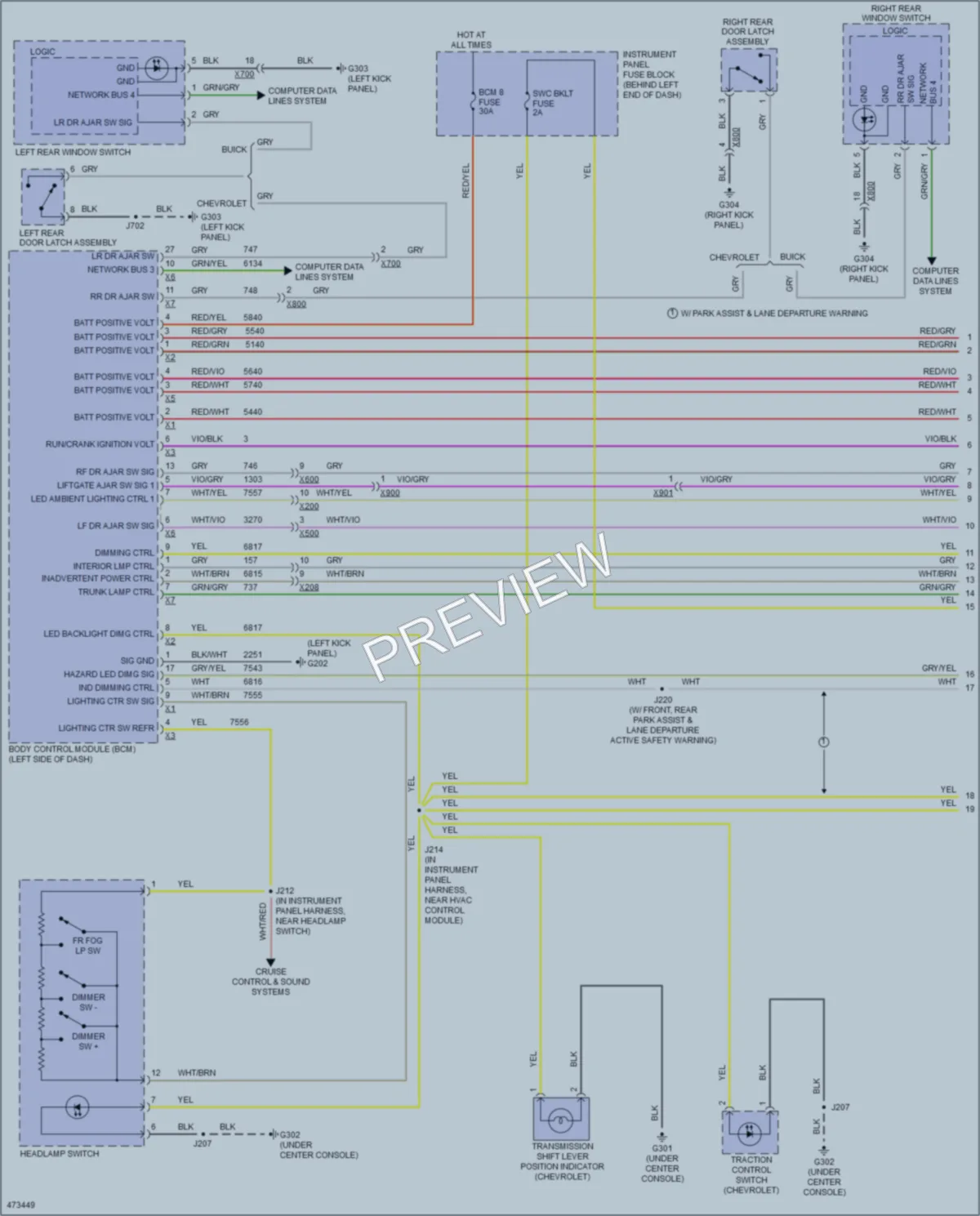 2015 Buick Encore Interior Lights wiring diagram preview