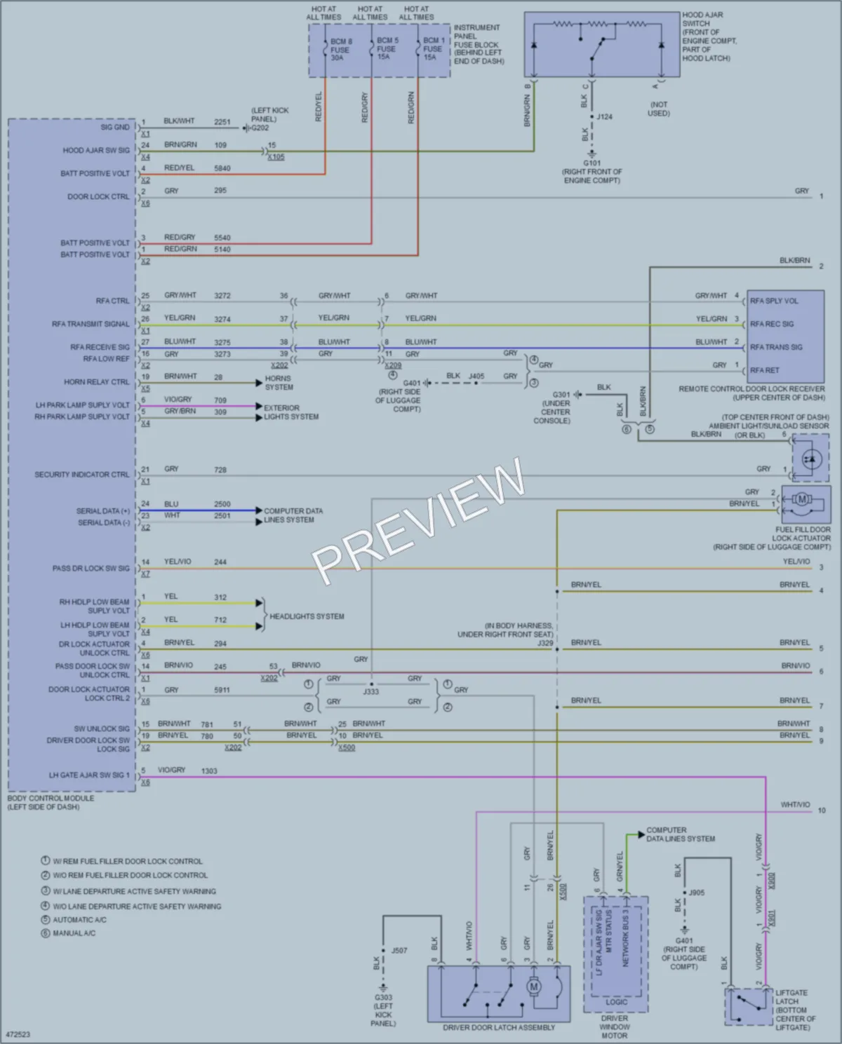 2015 Buick Encore Power Door Locks wiring diagram preview