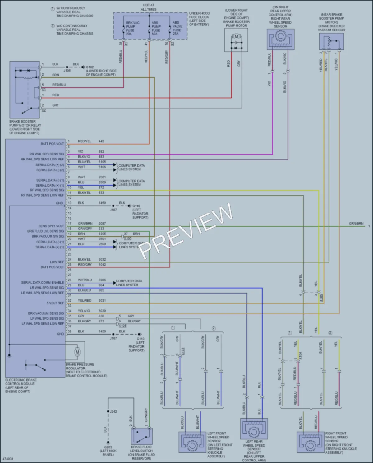 2015 Buick LaCrosse Anti Lock Brakes wiring diagram preview