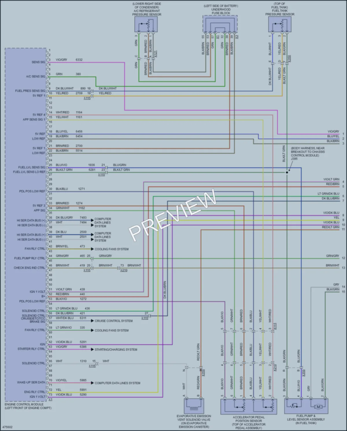 2015 Buick LaCrosse Engine Performance wiring diagram preview