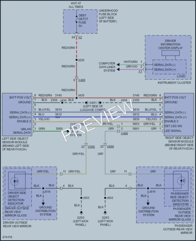 2015 Buick LaCrosse Navigation wiring diagram preview