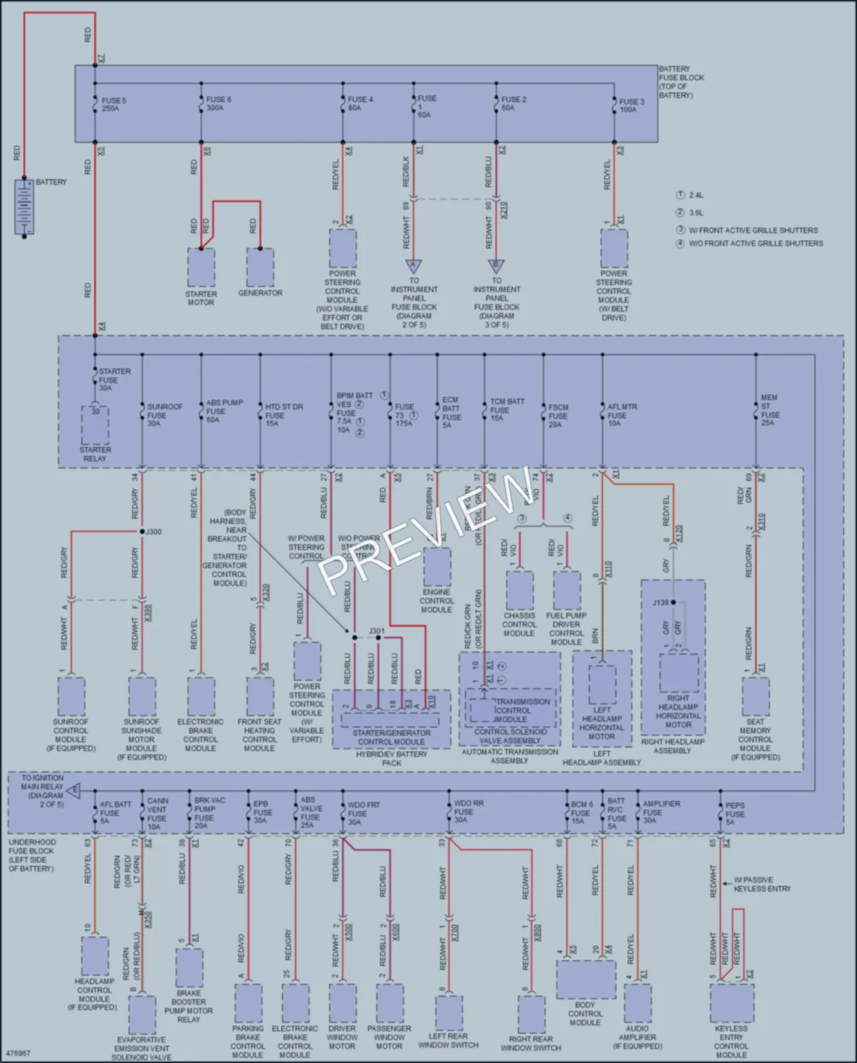 2015 Buick LaCrosse Power Distribution wiring diagram preview