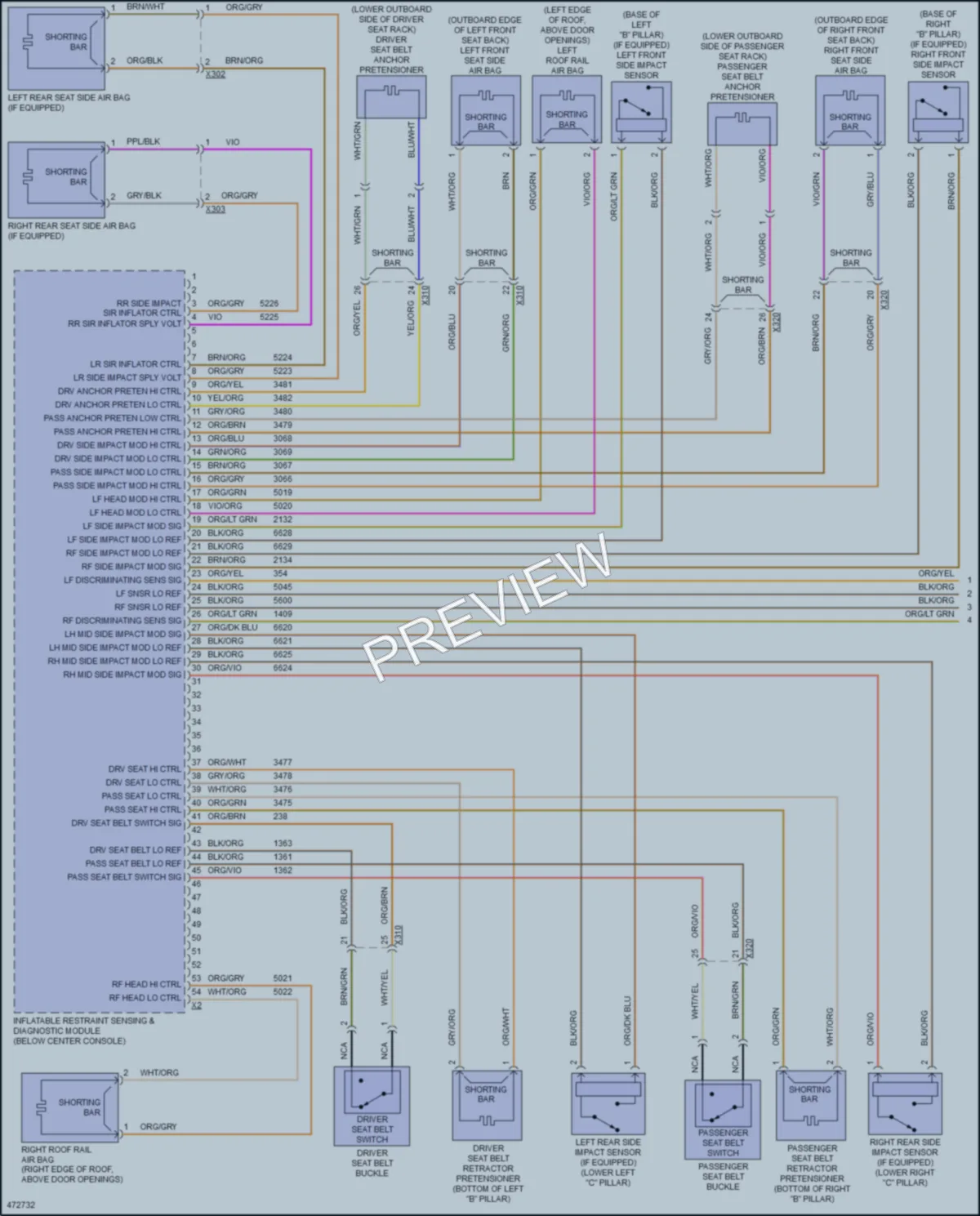 2015 Buick LaCrosse Supplemental Restraints wiring diagram preview