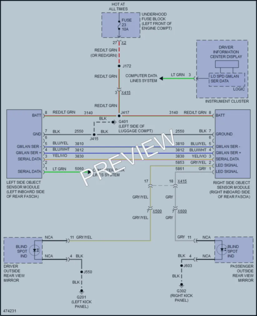 2015 Buick Regal Navigation wiring diagram preview