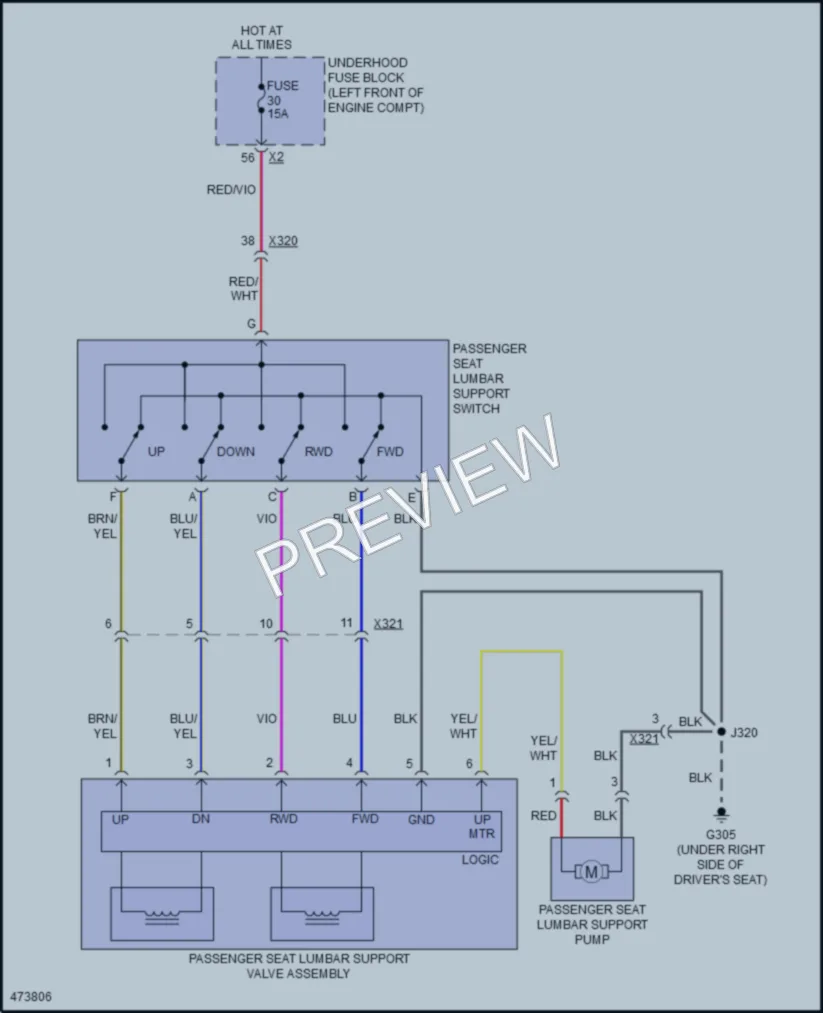 2015 Buick Regal Power Seats wiring diagram preview