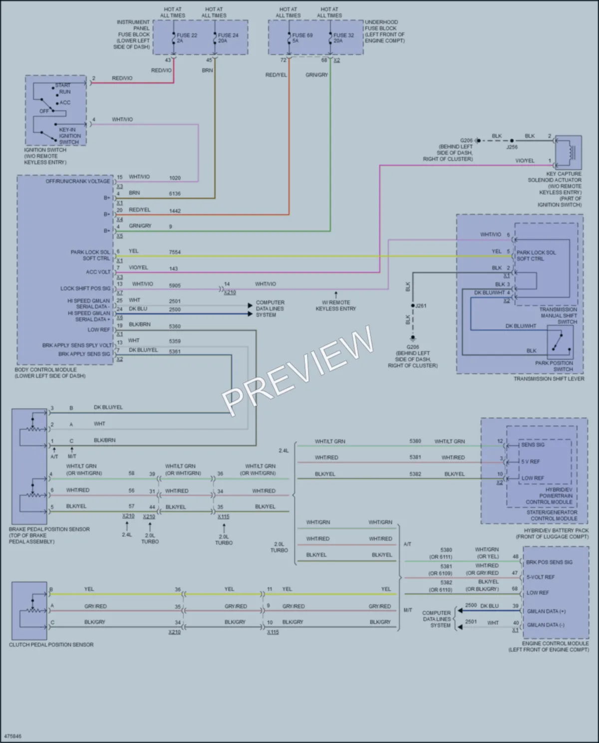 2015 Buick Regal Shift Interlock wiring diagram preview
