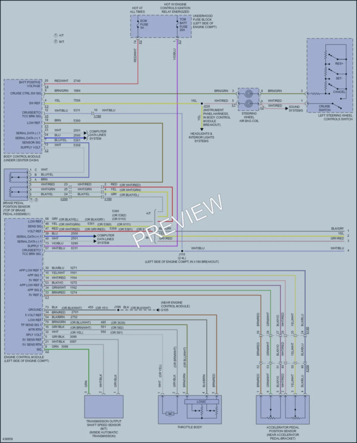 2015 Buick Verano Cruise Control wiring diagram preview
