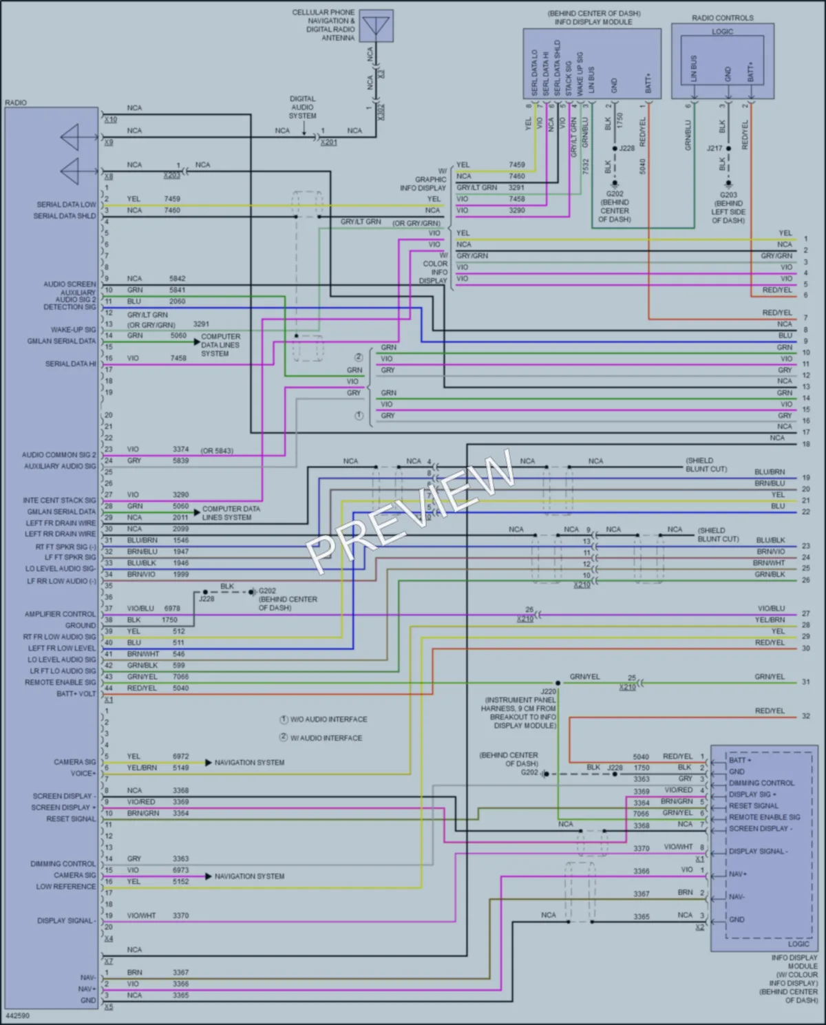 2015 Buick Verano Radio wiring diagram preview
