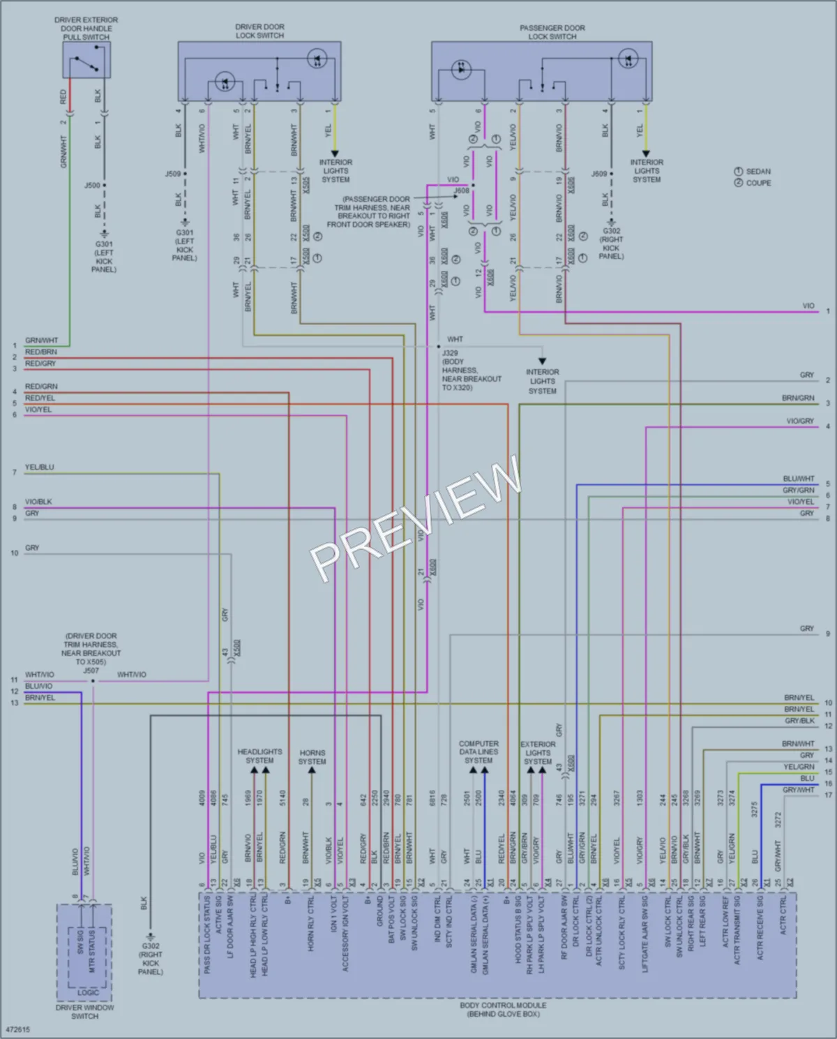 2015 Cadillac ATS Anti Theft wiring diagram preview