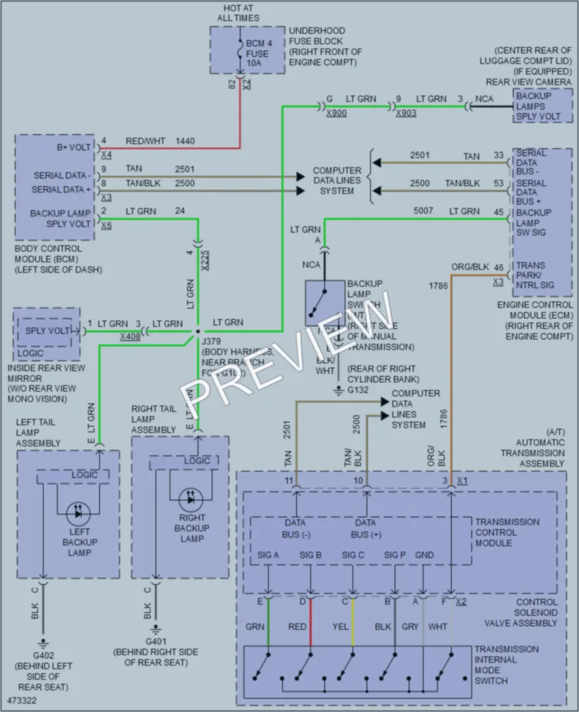 2015 Cadillac CTS Exterior Lights wiring diagram preview