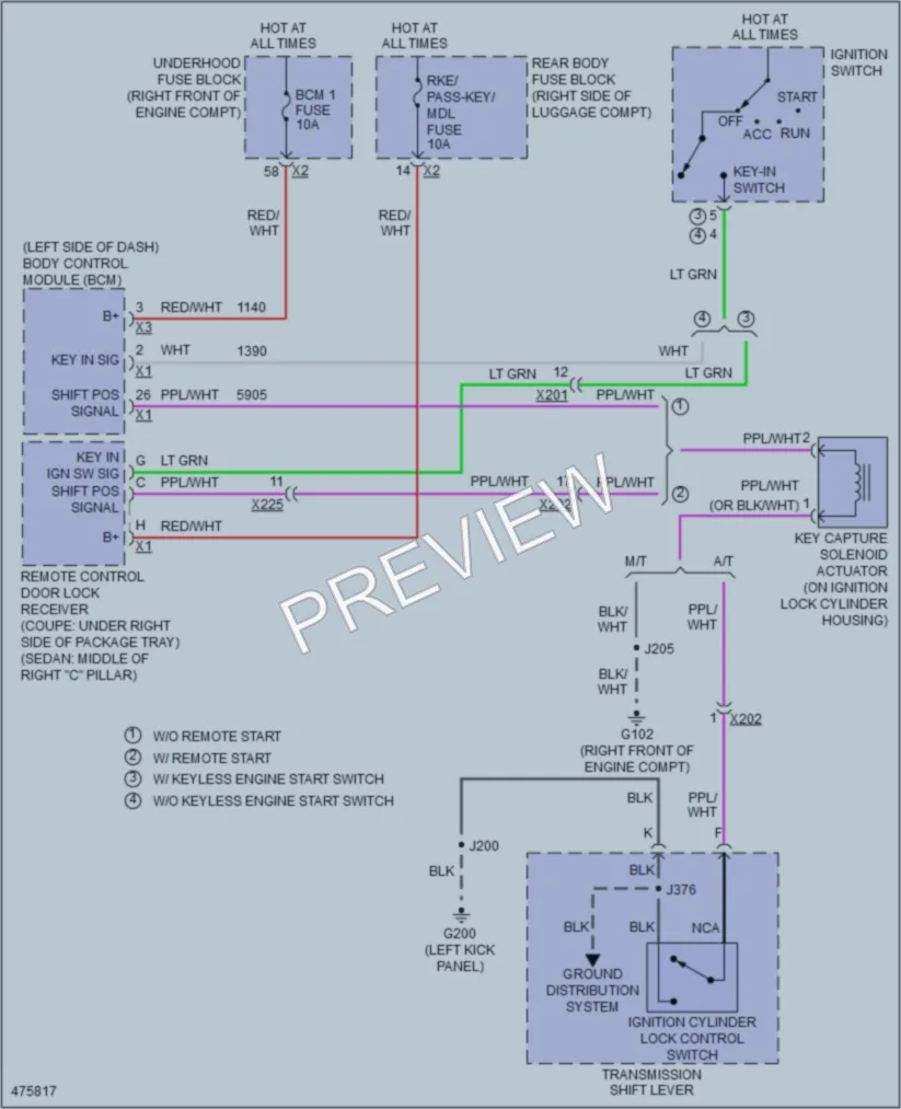 2015 Cadillac CTS Shift Interlock wiring diagram preview