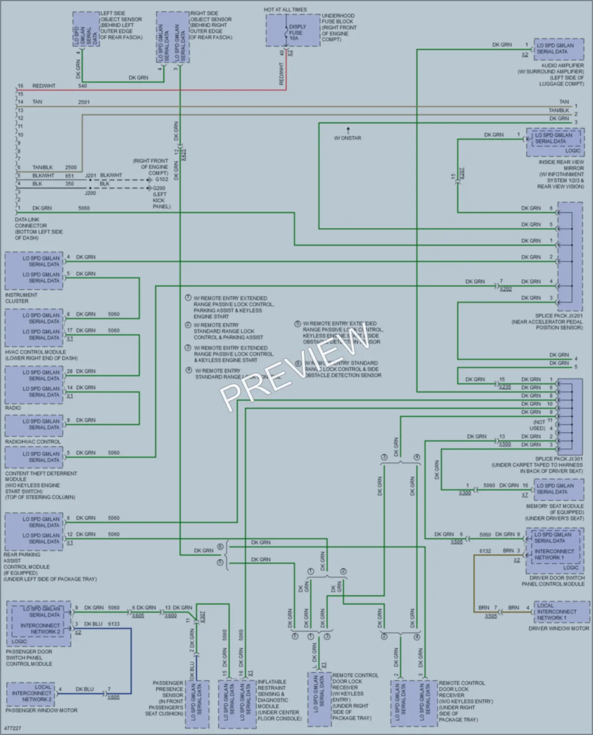 2015 Cadillac CTSV Computer Data Lines wiring diagram preview