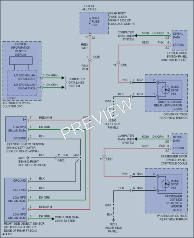 2015 Cadillac CTSV Navigation wiring diagram preview