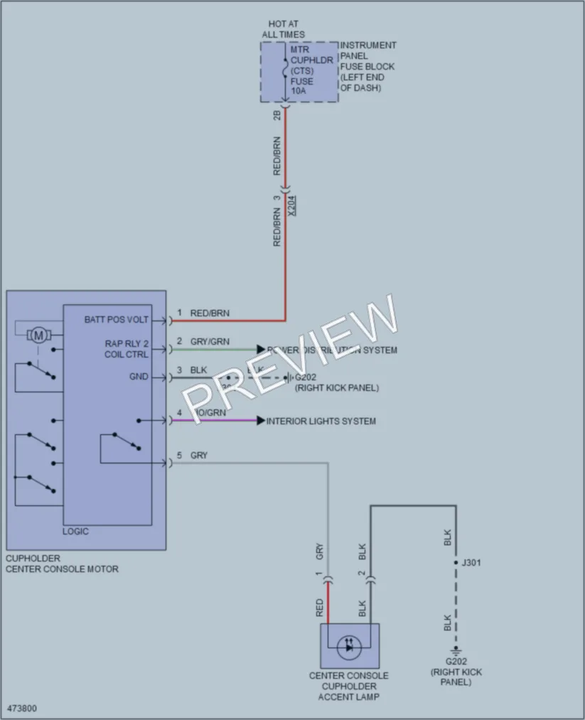 2015 Cadillac CTSV Power Seats wiring diagram preview