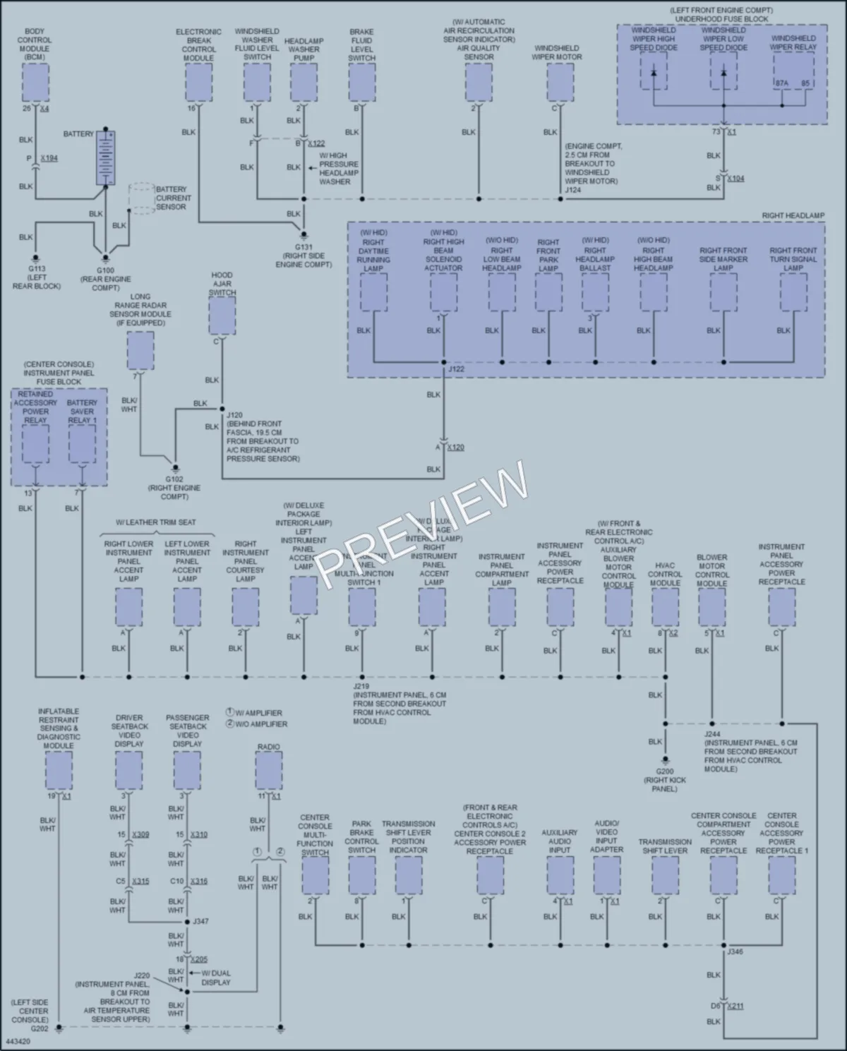 2015 Cadillac SRX Ground Distribution wiring diagram preview