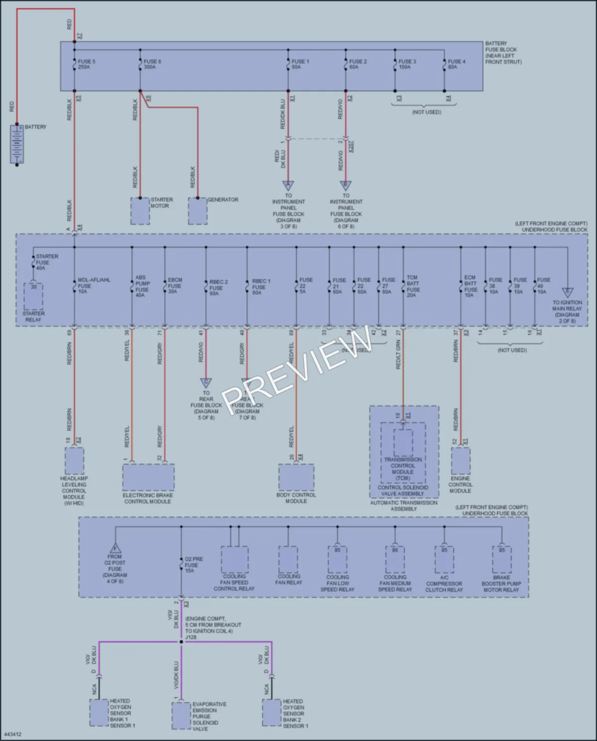 2015 Cadillac SRX Power Distribution wiring diagram preview