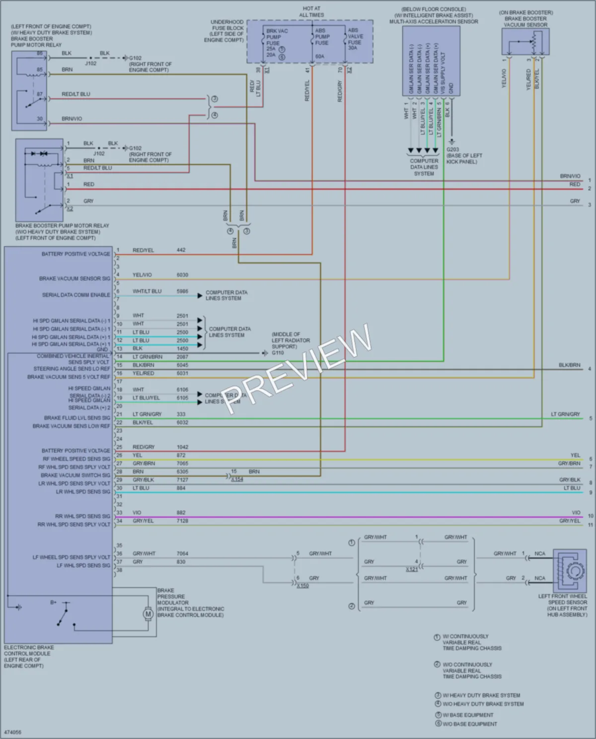 2015 Cadillac XTS Anti Lock Brakes wiring diagram preview