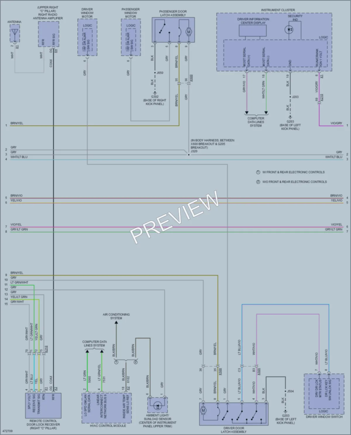2015 Cadillac XTS Anti Theft wiring diagram preview