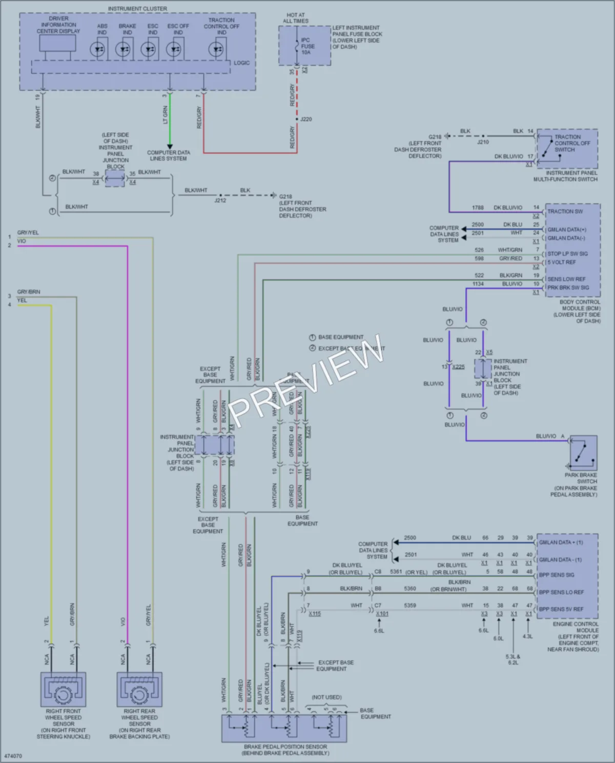 2015 Chevrolet 1500Silverado Anti Lock Brakes wiring diagram preview