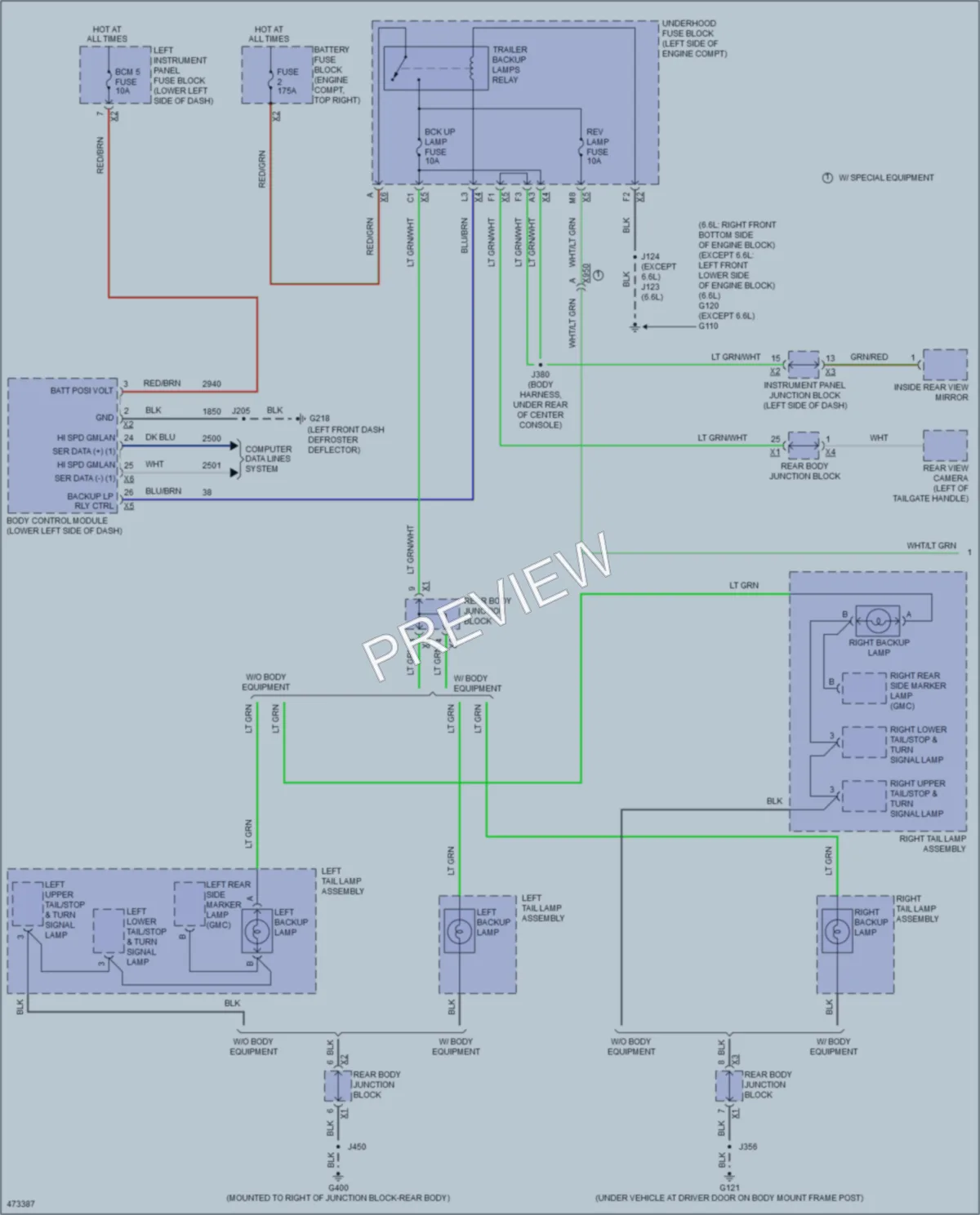 2015 Chevrolet 1500Silverado Exterior Lights wiring diagram preview