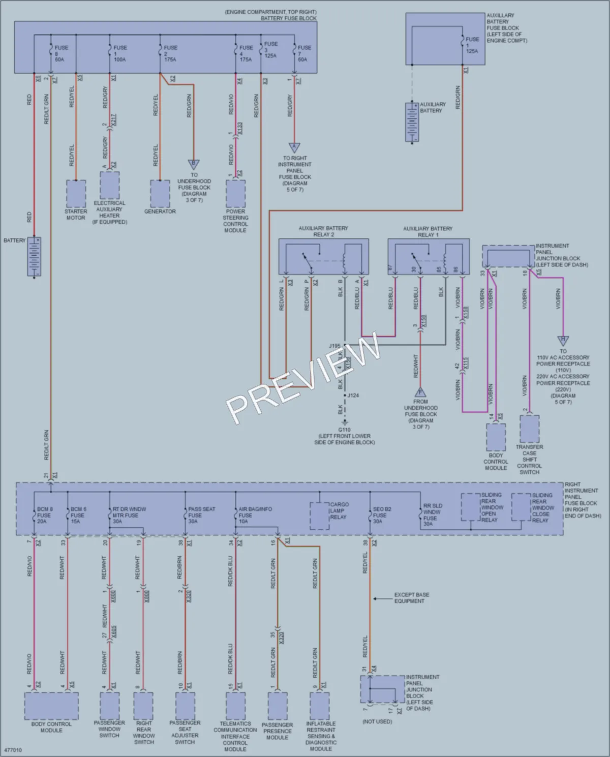 2015 Chevrolet 1500Silverado Power Distribution wiring diagram preview