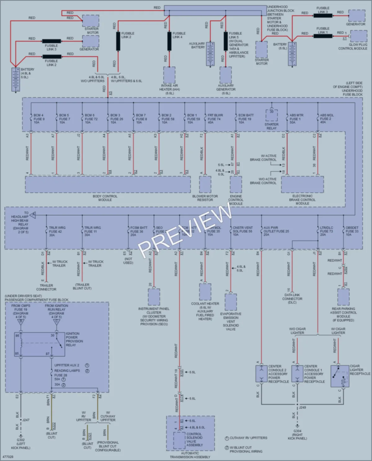 2015 Chevrolet 3500Express Power Distribution wiring diagram preview