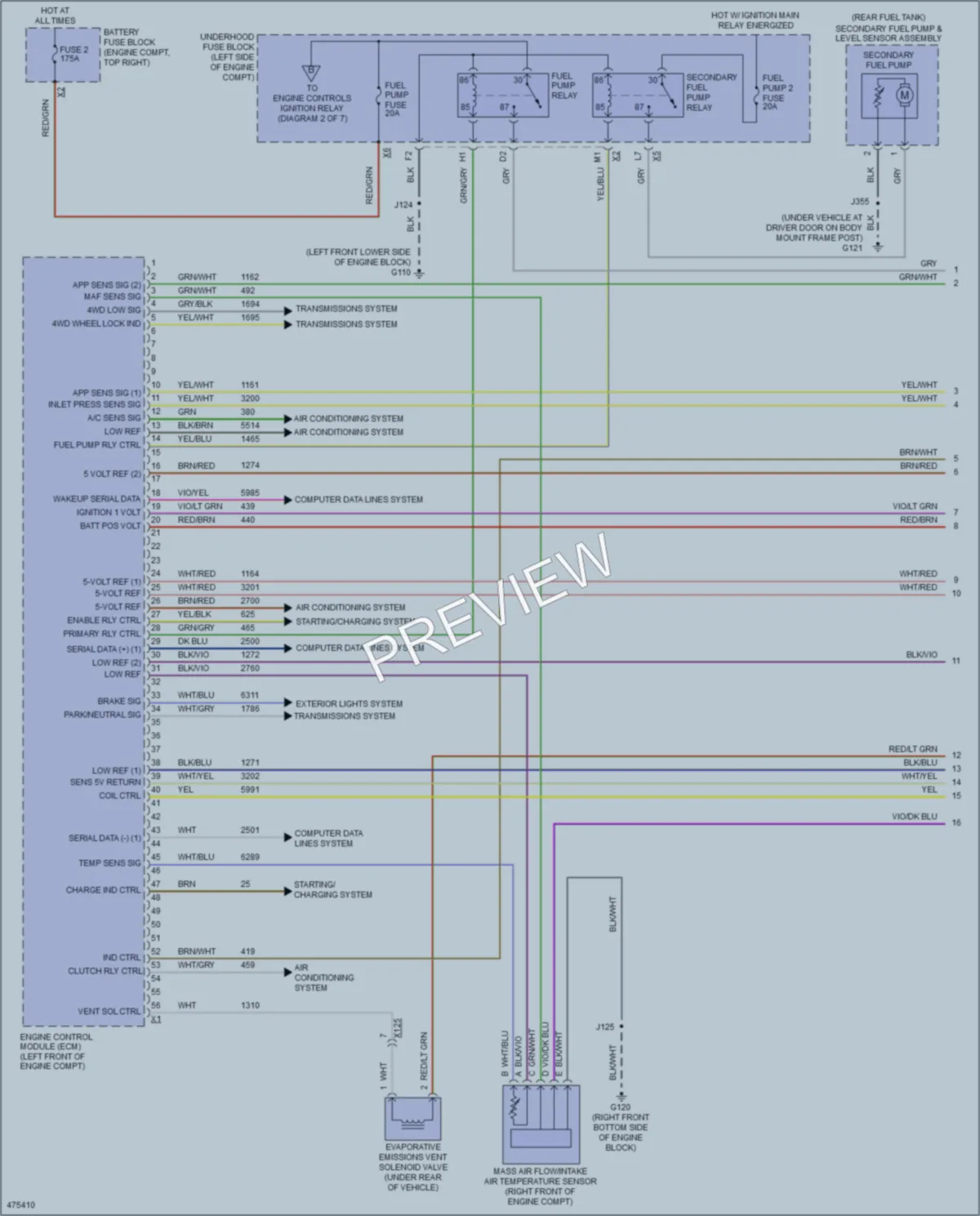 2015 Chevrolet 3500HDSilverado Engine Performance wiring diagram preview