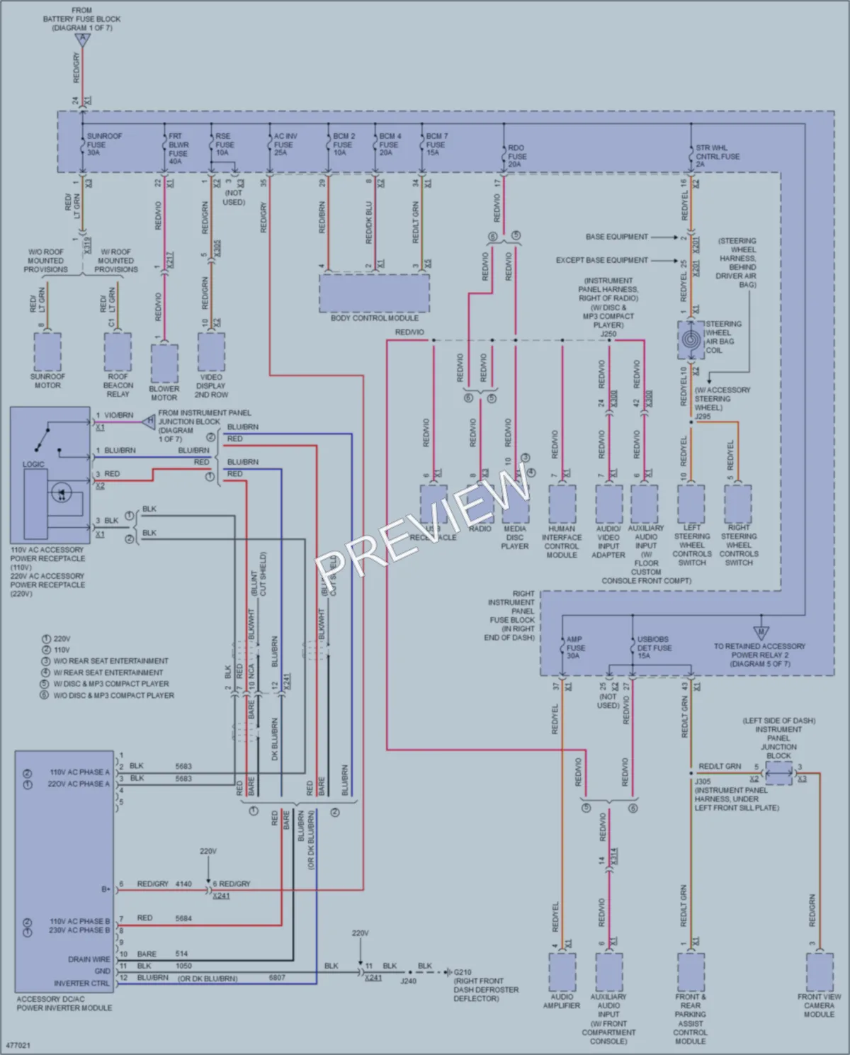 2015 Chevrolet 3500HDSilverado Power Distribution wiring diagram preview