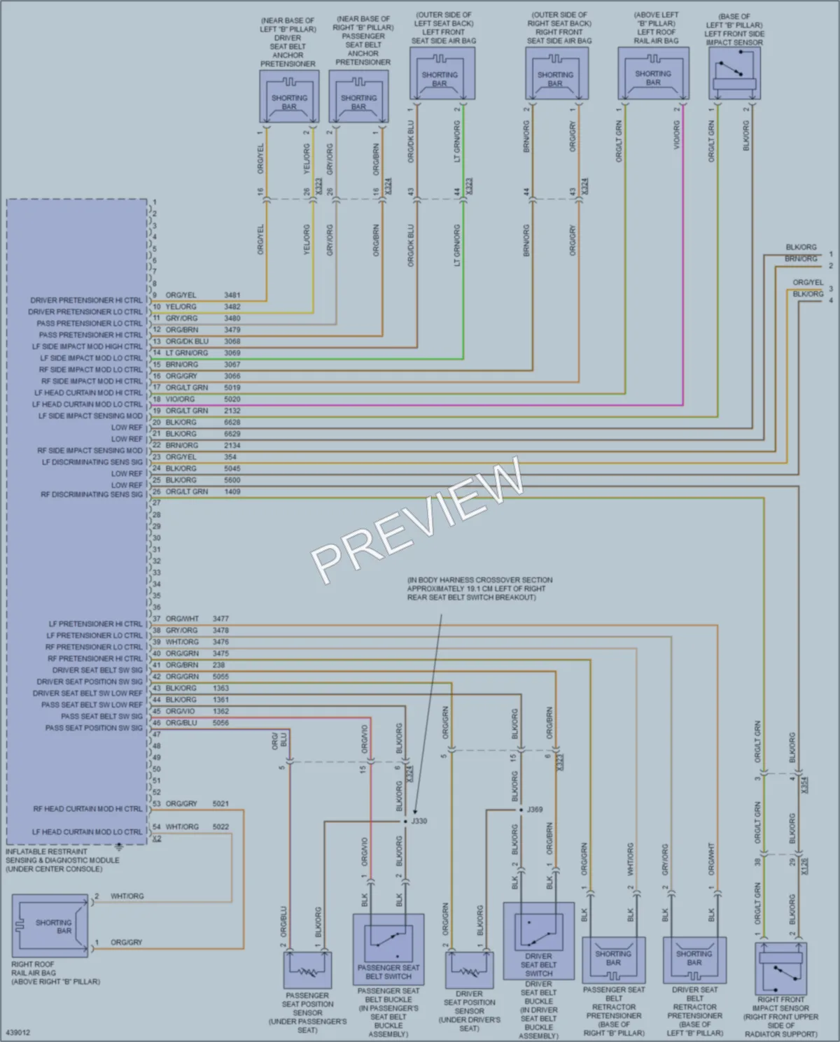 2015 Chevrolet CapricePPV Supplemental Restraints wiring diagram preview