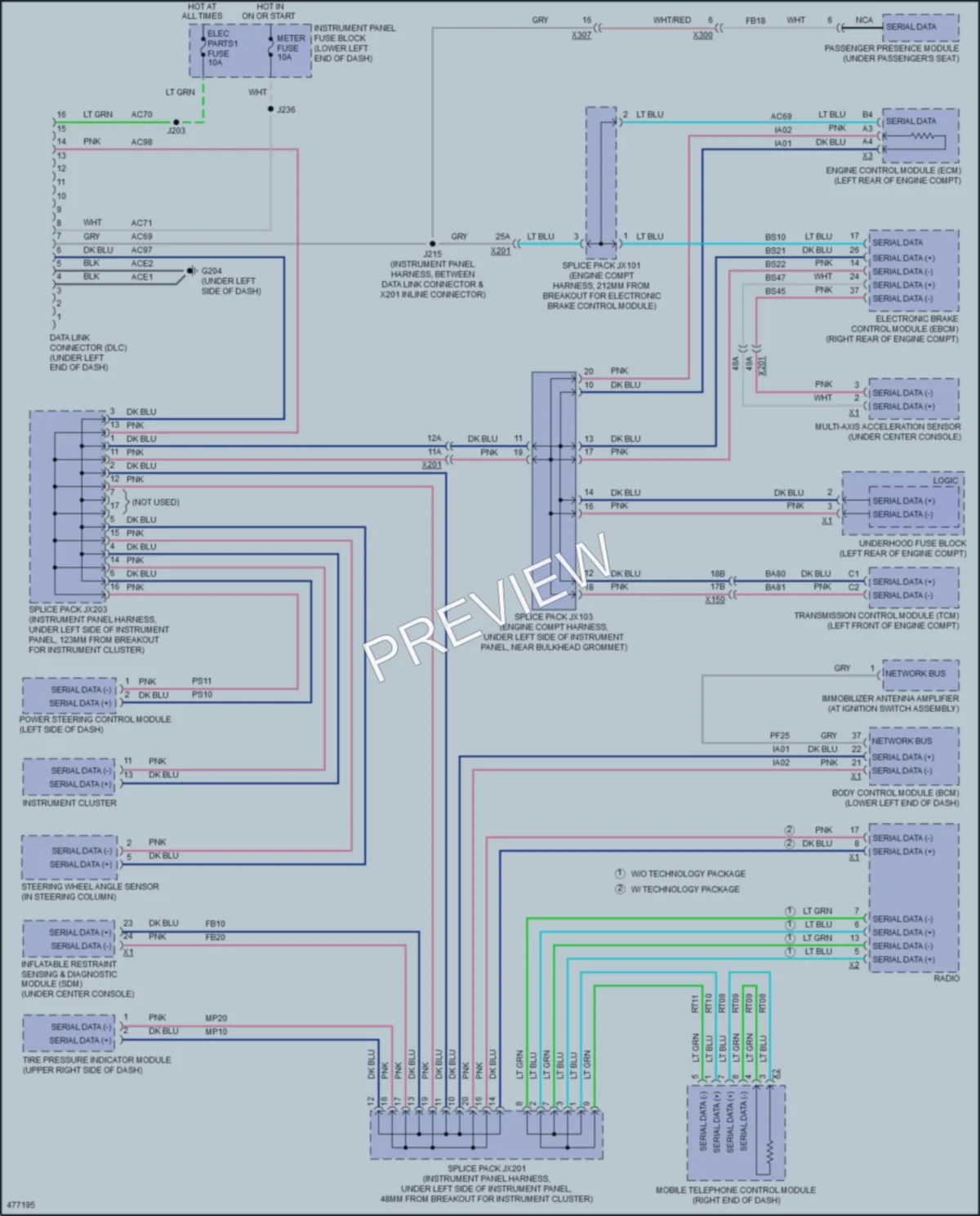 2015 Chevrolet CityExpress Computer Data Lines wiring diagram preview
