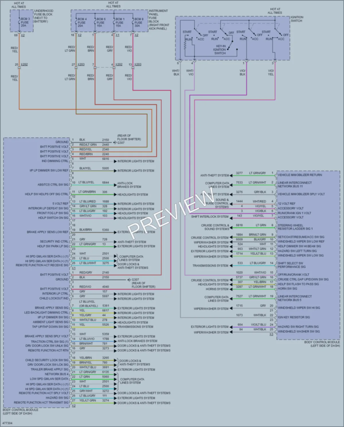 2015 Chevrolet Colorado Body Control Modules wiring diagram preview