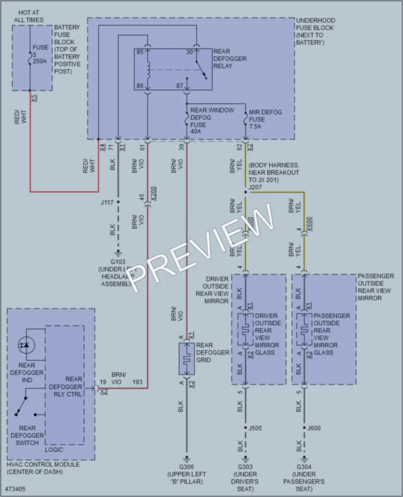 2015 Chevrolet Colorado Defoggers wiring diagram preview